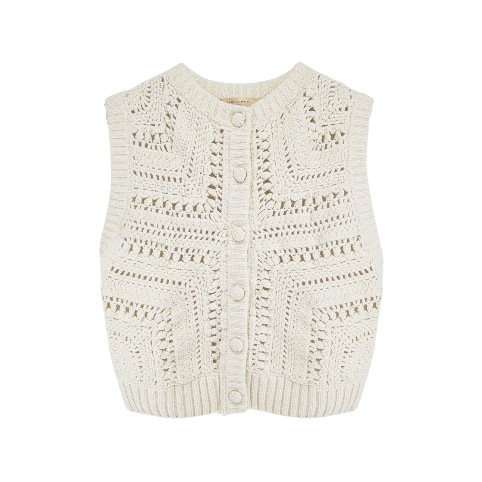 SEZANE Orso Cardigan in Ecru Sézane