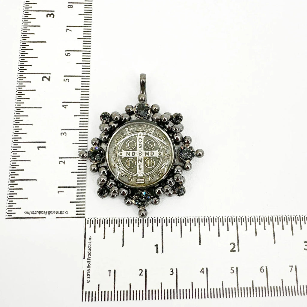 VIRGINS SAINTS & ANGELS VSA Cloister San Benito Medallion Gunmetal - flyKAMP