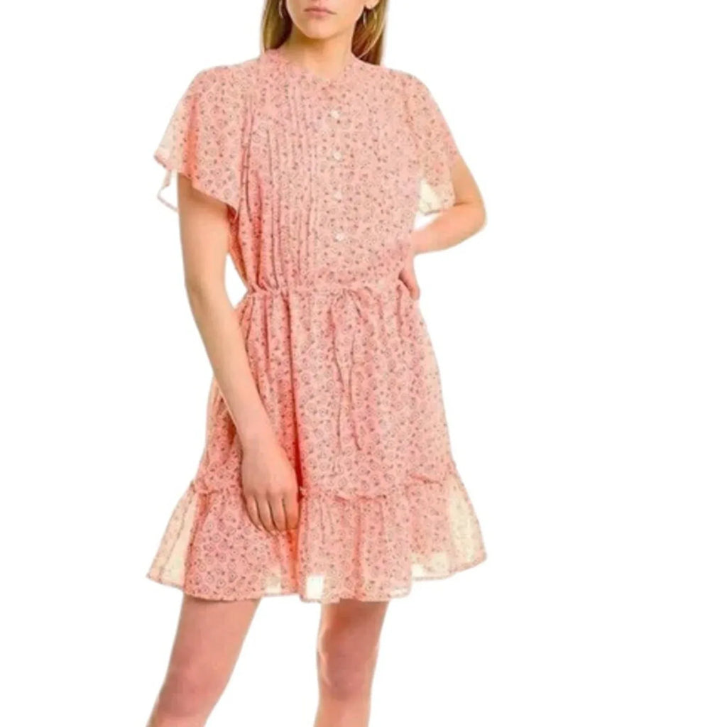 BANJANAN Rhonda Dress Scattered Daisy Orchid Pink S - flyKAMP