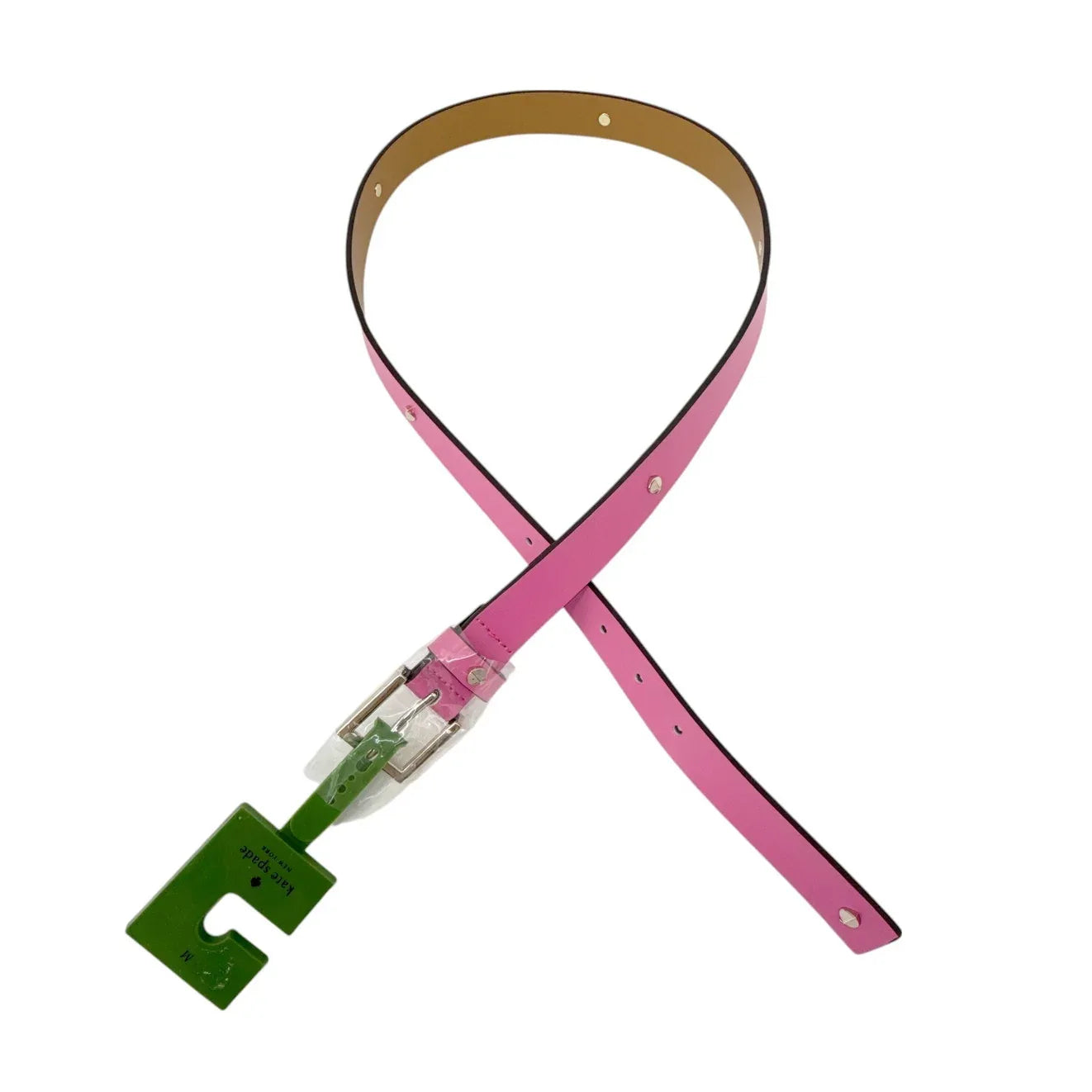 KATE SPADE New York Spade Belt in Rhododendron Grove / Pale Gold M - flyKAMP