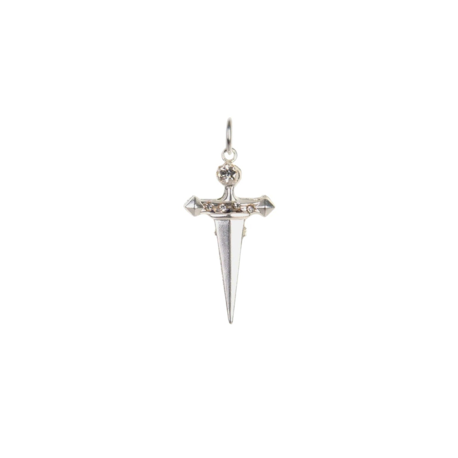 VIRGINS SAINTS & ANGELS VSA Dagger Cross Charm in Silver