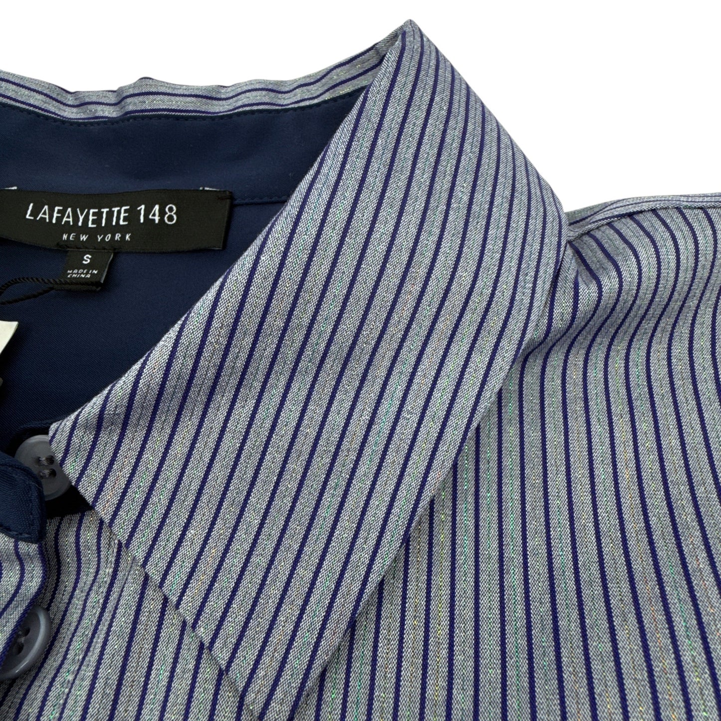 LAFAYETTE 148 New York Shirt in Bluestone Multi S