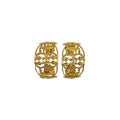 VIRGINS SAINTS & ANGELS VSA Antigua Wide Hoop Post Earrings in Gold - flyKAMP