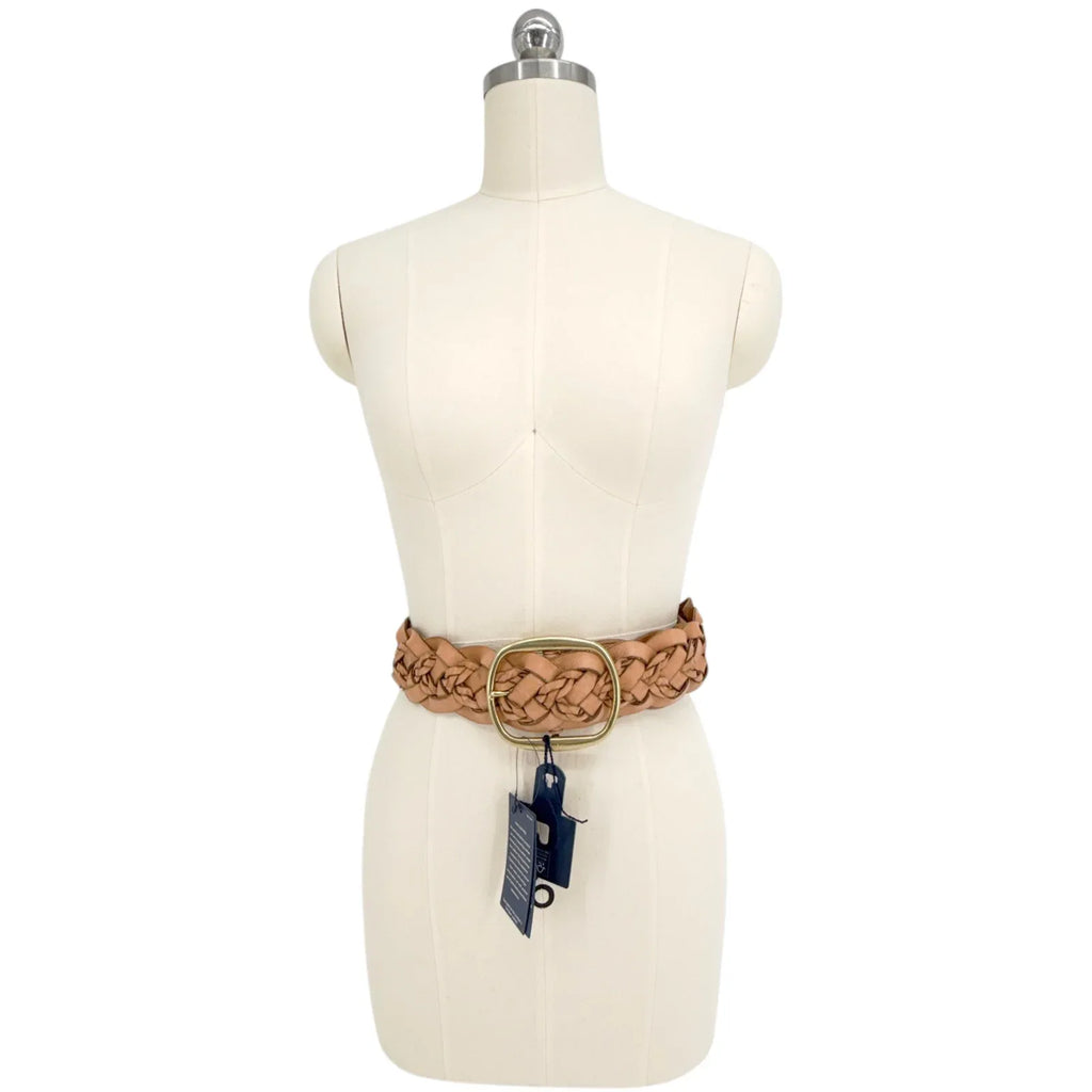 POLO RALPH LAUREN Double-Braided Leather Belt Natural S - flyKAMP