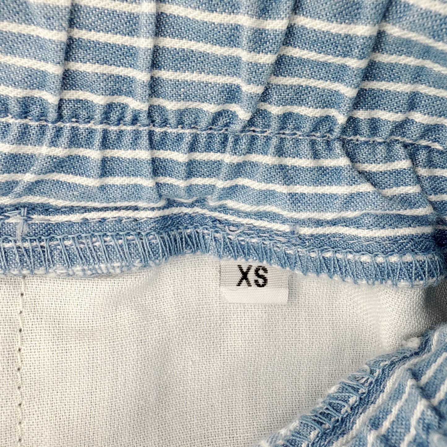 ASKK NY Cancun Pant in Blue Stripe XS