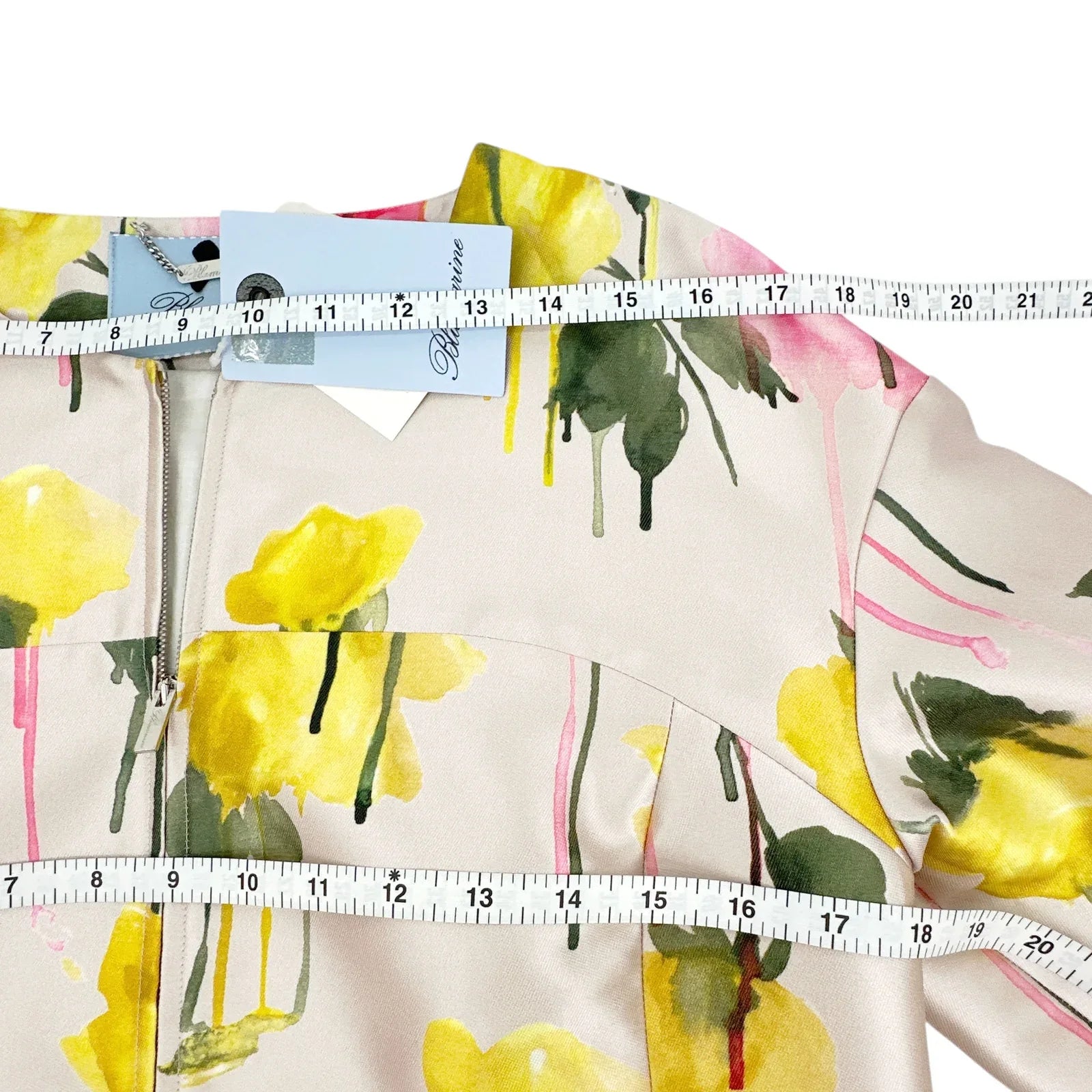 BLUMARINE Floral Silk Blend Evening Jacket IT40 | US4 XS - flyKAMP