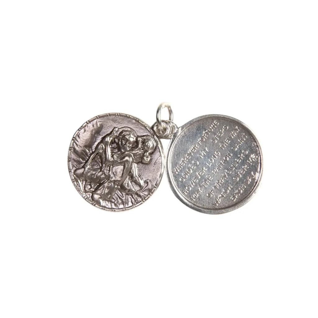 VIRGINS SAINTS & ANGELS VSA Saint Christopher Locket in Silver - flyKAMP