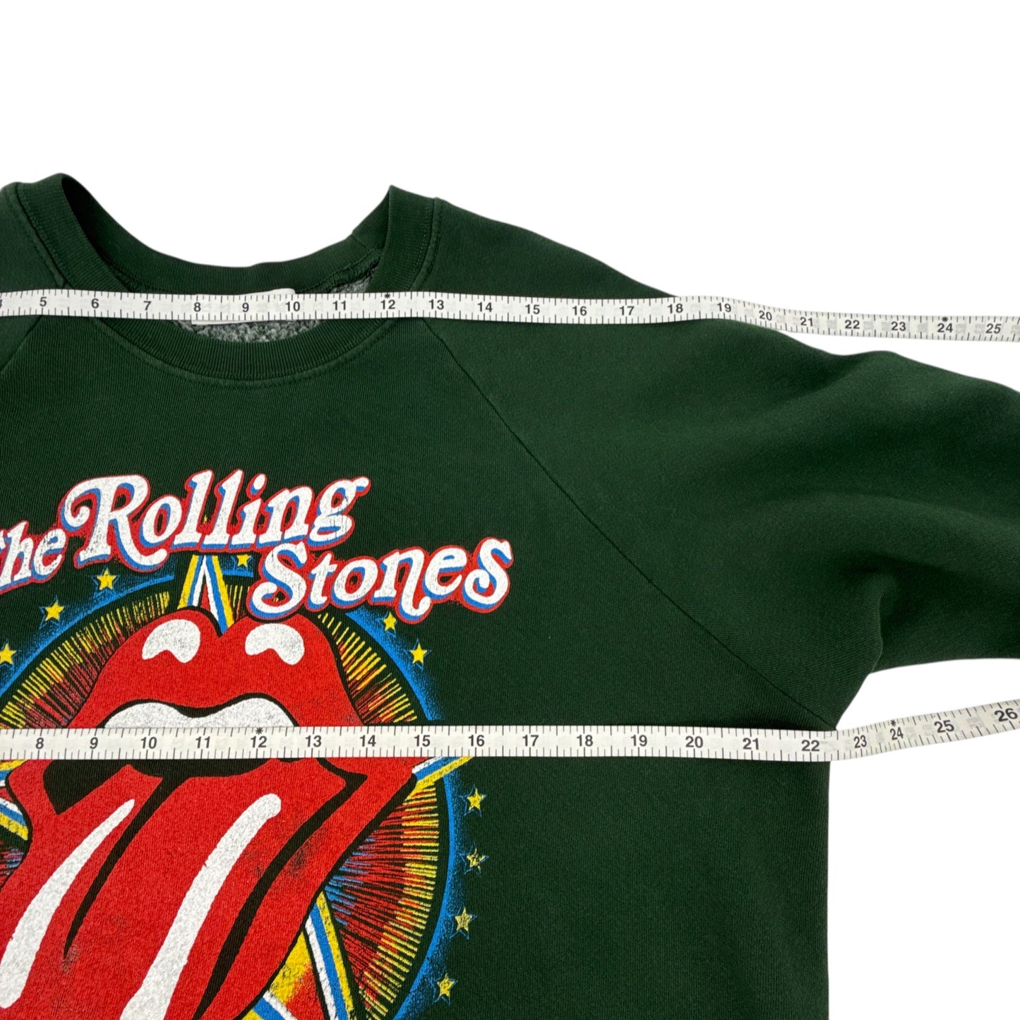 DAYDREAMER Rolling Stones 1981 US Tour Vintage Sweatshirt in Vintage Green S
