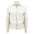 PRIMP Sequin Zip Sweatshirt in Cream & Gold S - flyKAMP