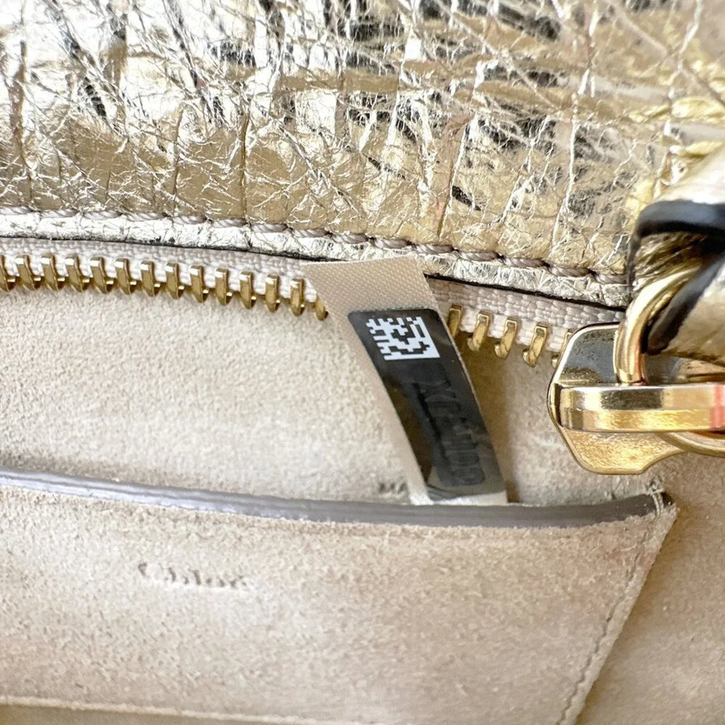CHLOE Pixie Mini Convertible Belt Bag Metallic Gold - flyKAMP