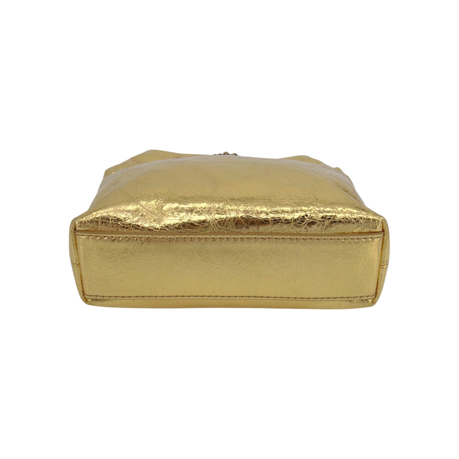 VERONICA BEARD Small Slouch Leather Shoulder Bag in Gold Veronica Beard