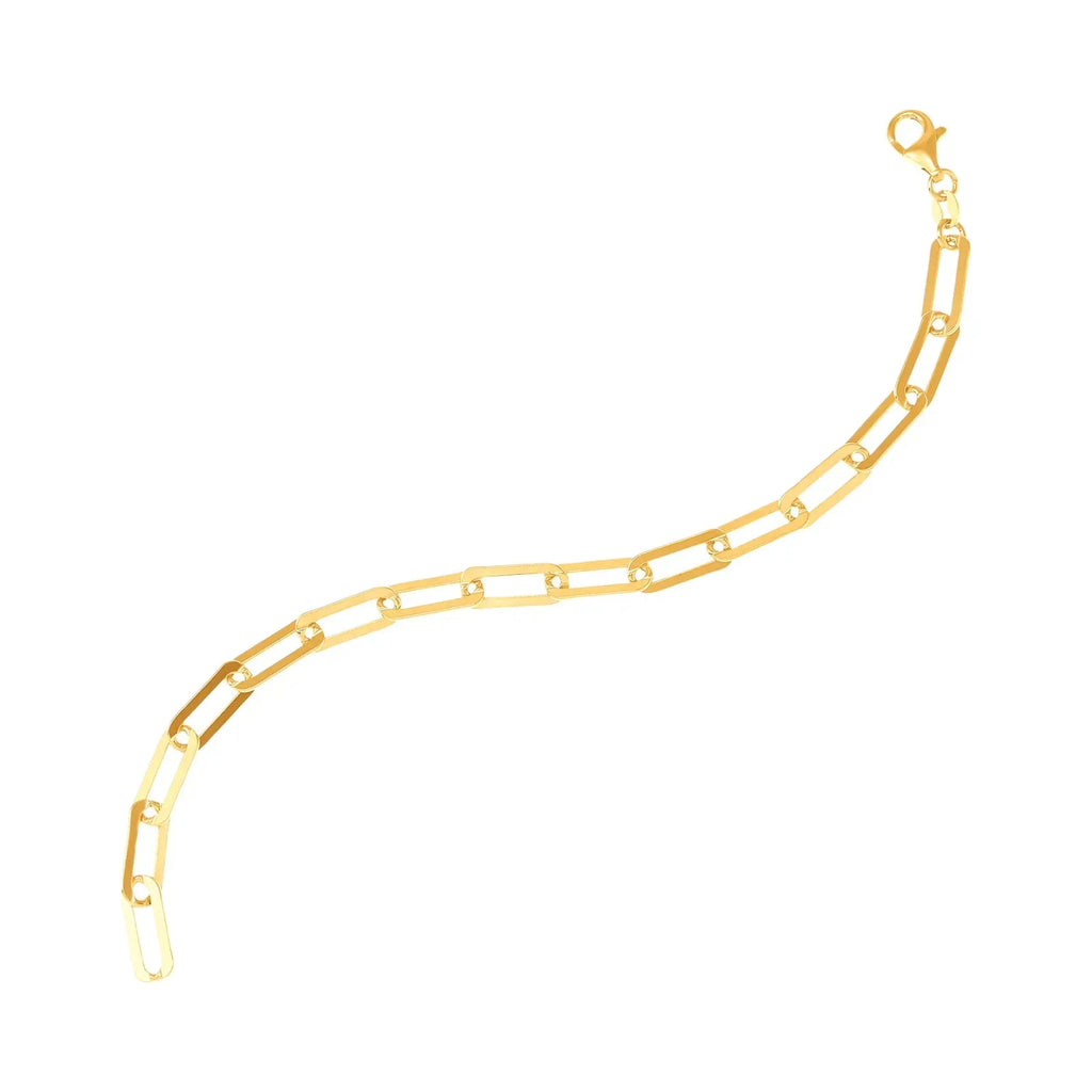 SILPADA Golden Oval Bracelet in 14K Gold Plated - flyKAMP