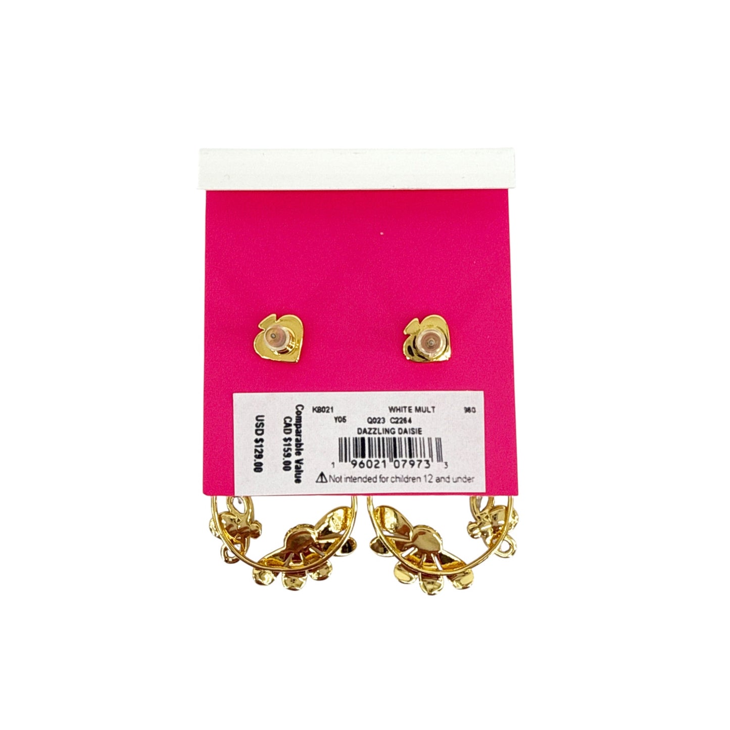 KATE SPADE New York Dazzling Daisies Statement Hoops