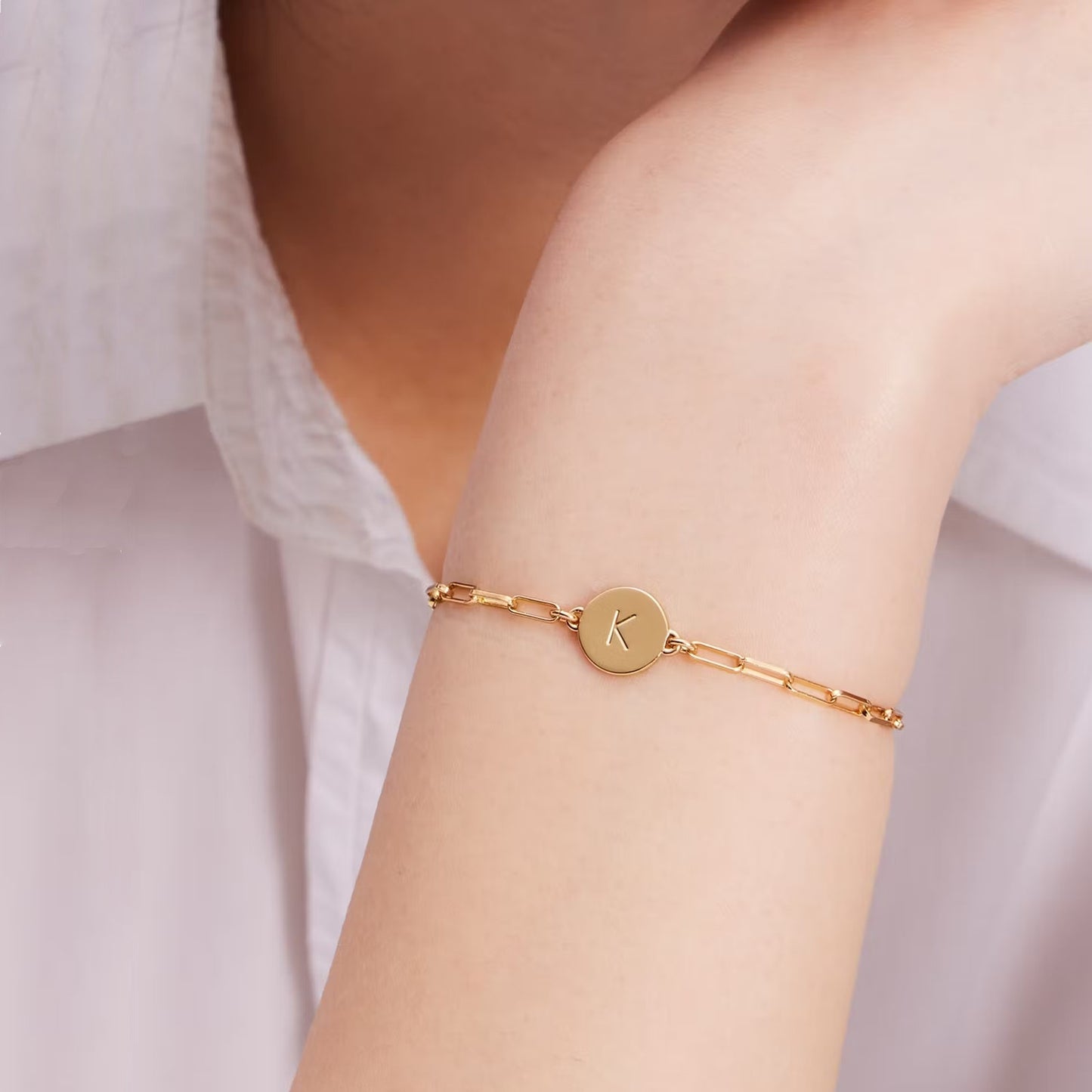 KATE SPADE New York Initial Chain Bracelet in Gold K