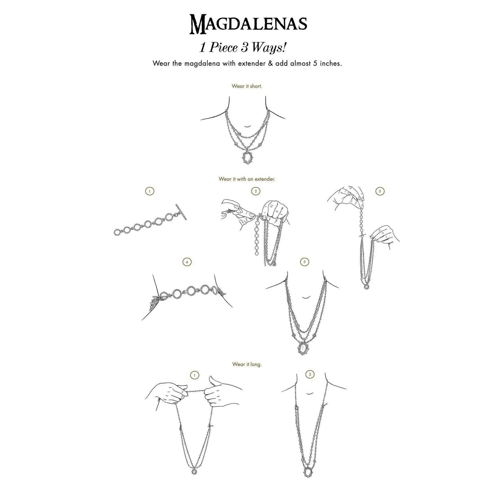 VIRGINS SAINTS & ANGELS VSA Magdalena Necklace 6mm Pearl Cream & Gold Virgins Saints & Angels
