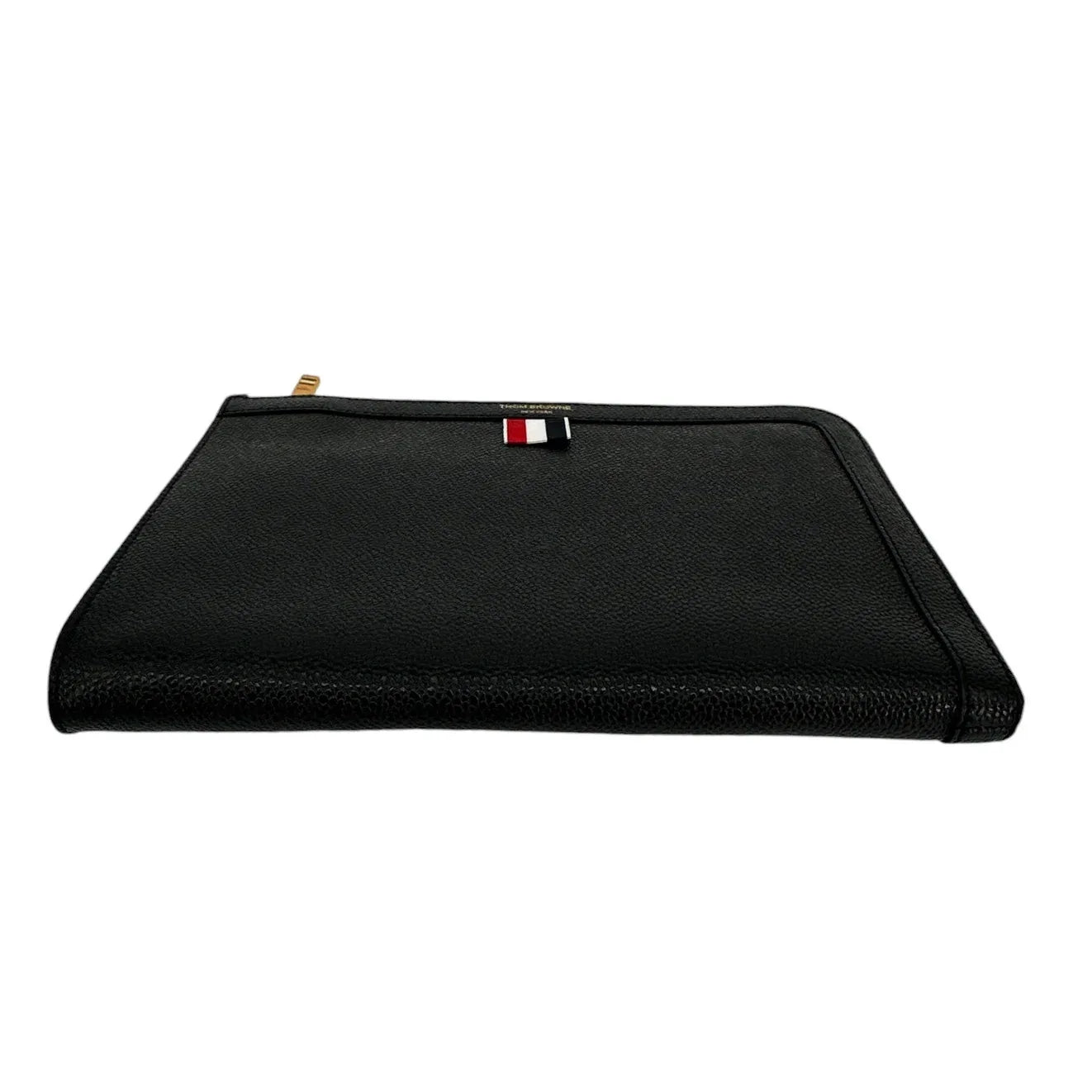 THOM BROWNE Mini Pebble Grain Gusset Folio - flyKAMP