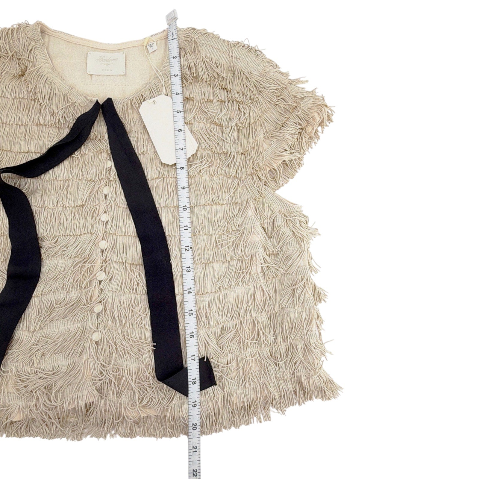 DOEN Heirloom Jovie Top in Vintage Pearl L Doen