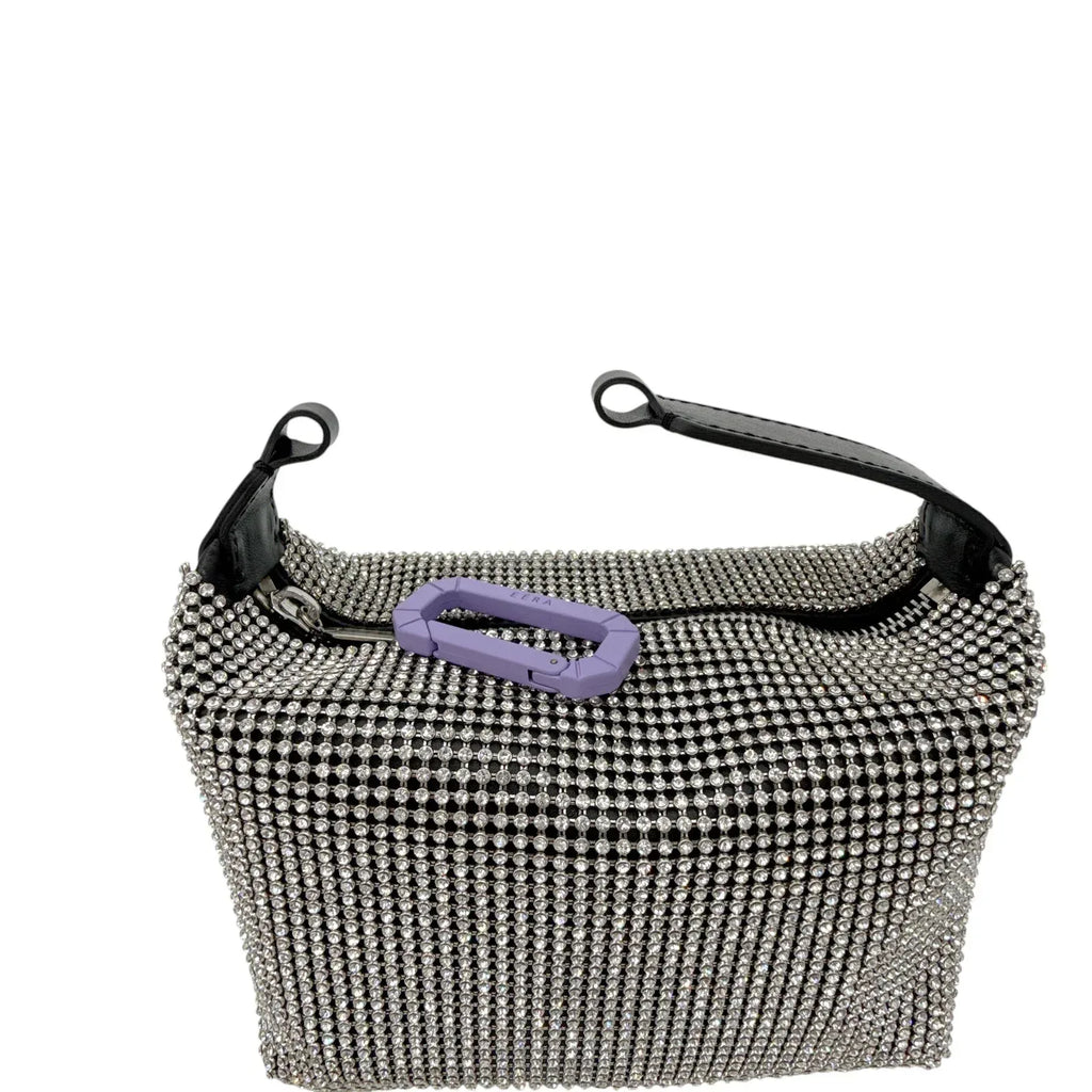 EERA Moon Bag Crystal Mesh with Lilac Snap Hook - flyKAMP
