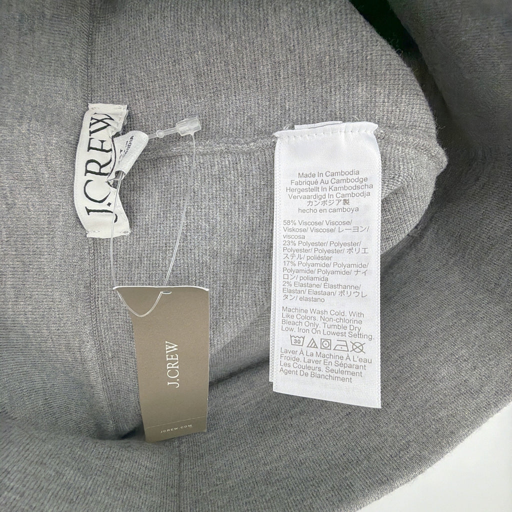 J.CREW New Delaney Kickout Sweater Pant in Heather Ash XST J.CREW