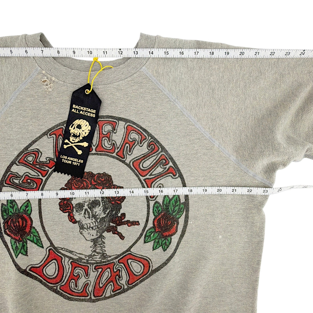 MADEWORN Grateful Dead Sugar Magnolia Shrunken Sweatshirt in Heather M Madeworn