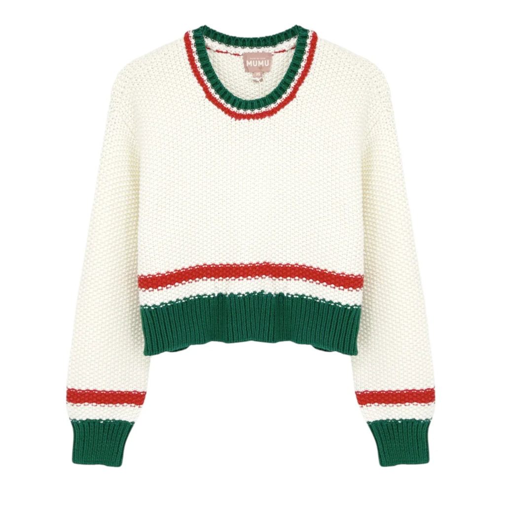 SHOW ME YOUR MUMU Only One Sweater in Festive Stripe XS - flyKAMP