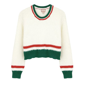 SHOW ME YOUR MUMU Only One Sweater in Festive Stripe XS