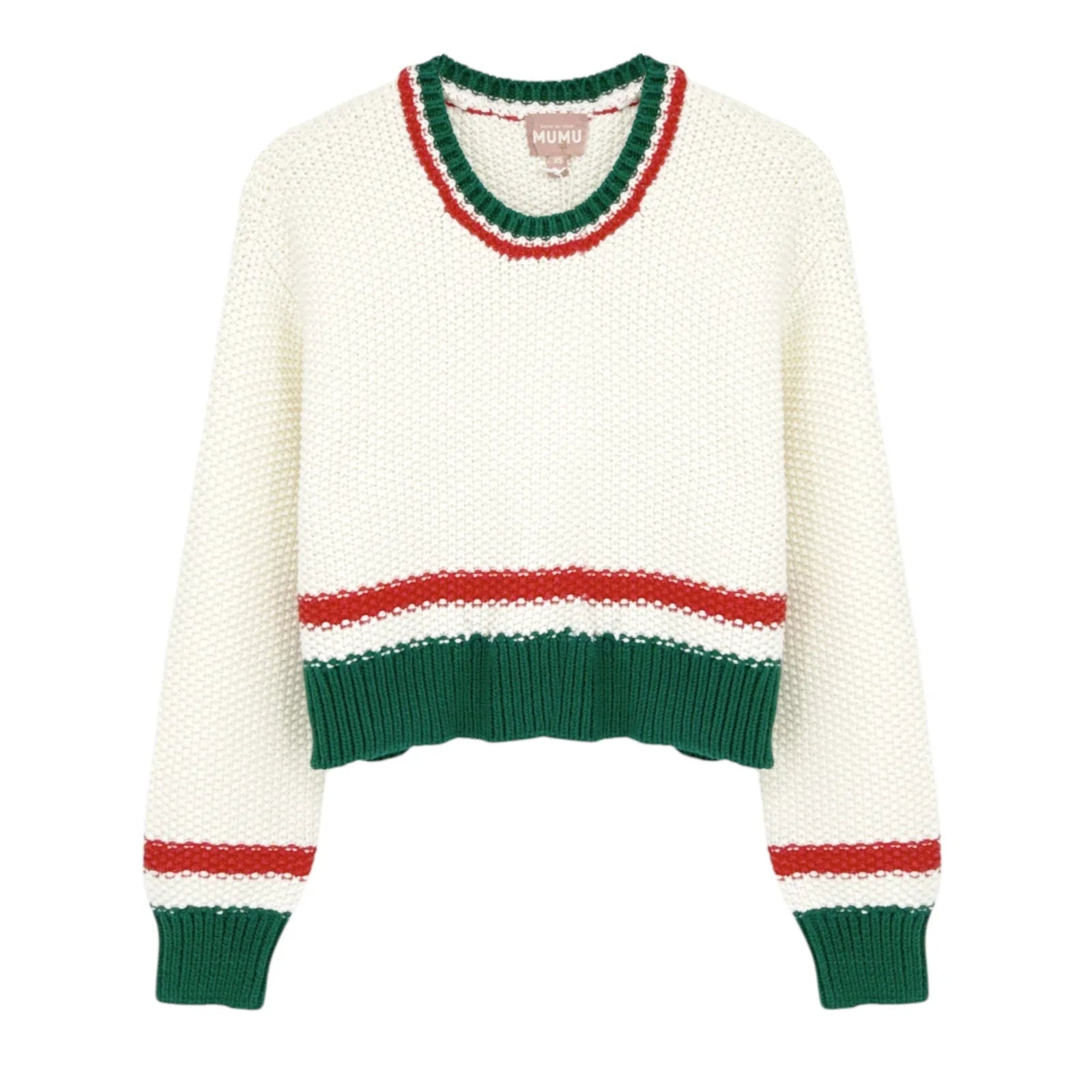 SHOW ME YOUR MUMU Only One Sweater in Festive Stripe XS - flyKAMP