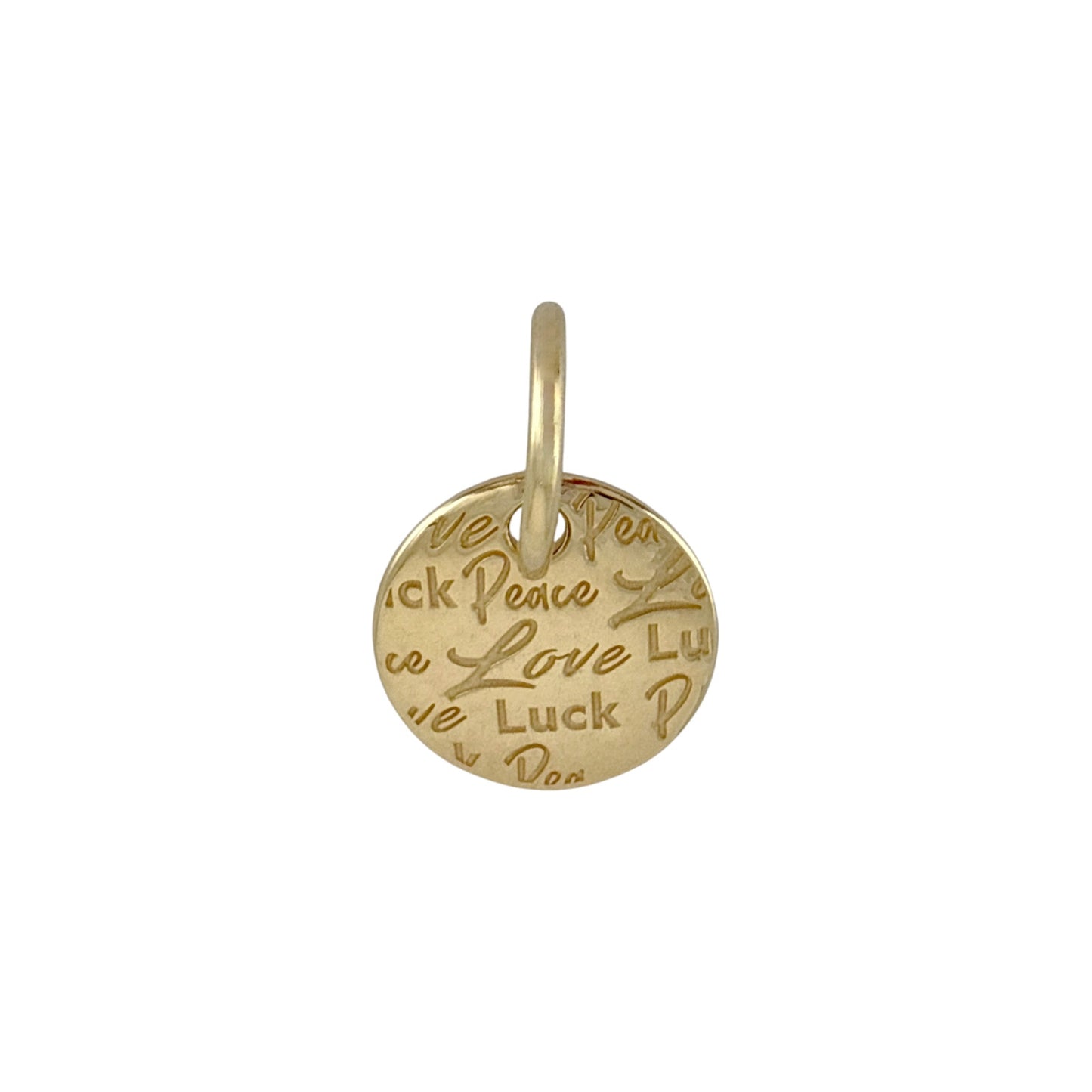 PANDORA Peace, Love & Luck Dangle Charm in 14K Gold