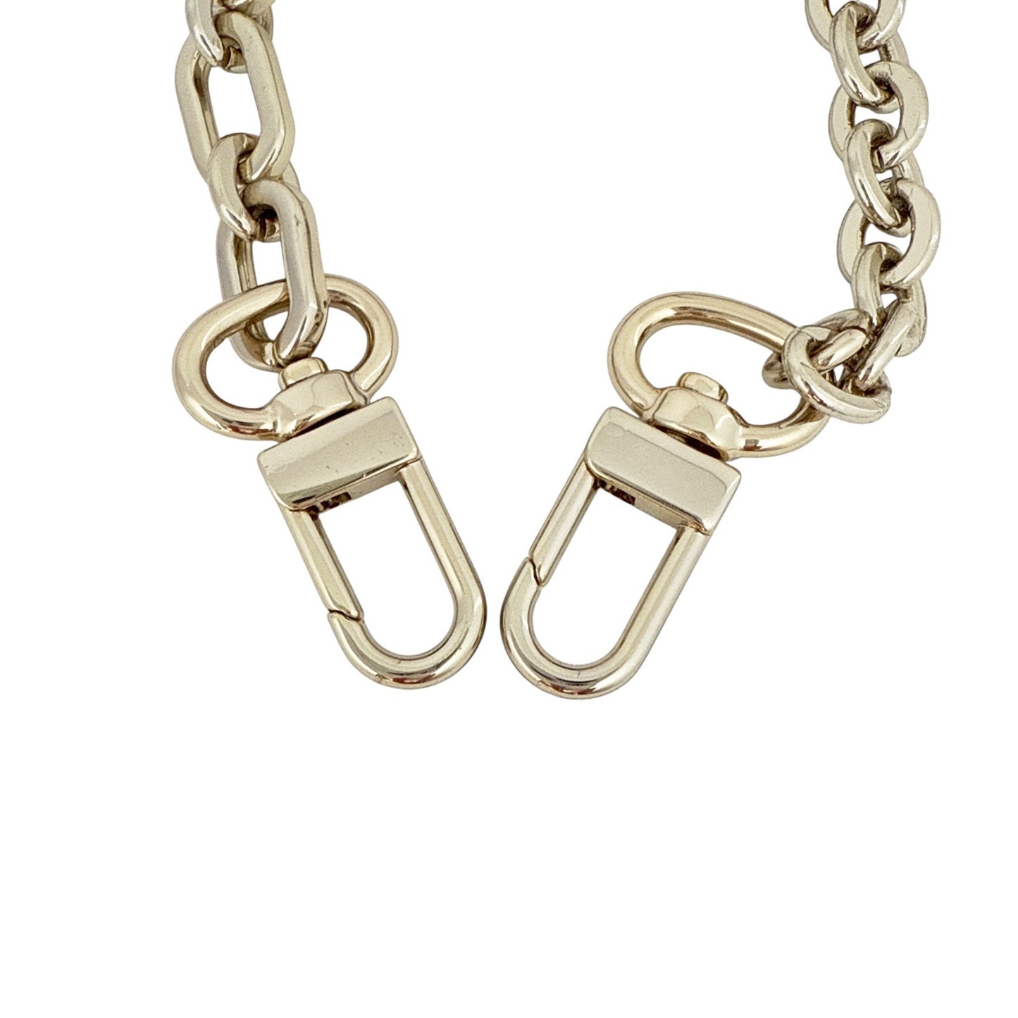 MAJE Detachable Chain Shoulder Strap in Pale Gold