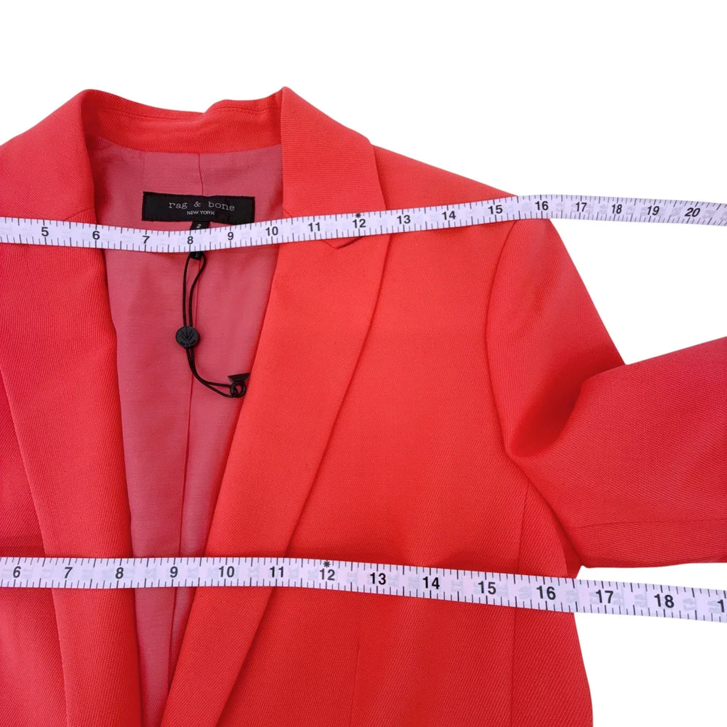 RAG & BONE Lexington Twill Blazer in Bright Pink 2 - flyKAMP