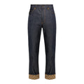 GUCCI Denim Pants with GG Supreme Canvas Cuff 24 - flyKAMP