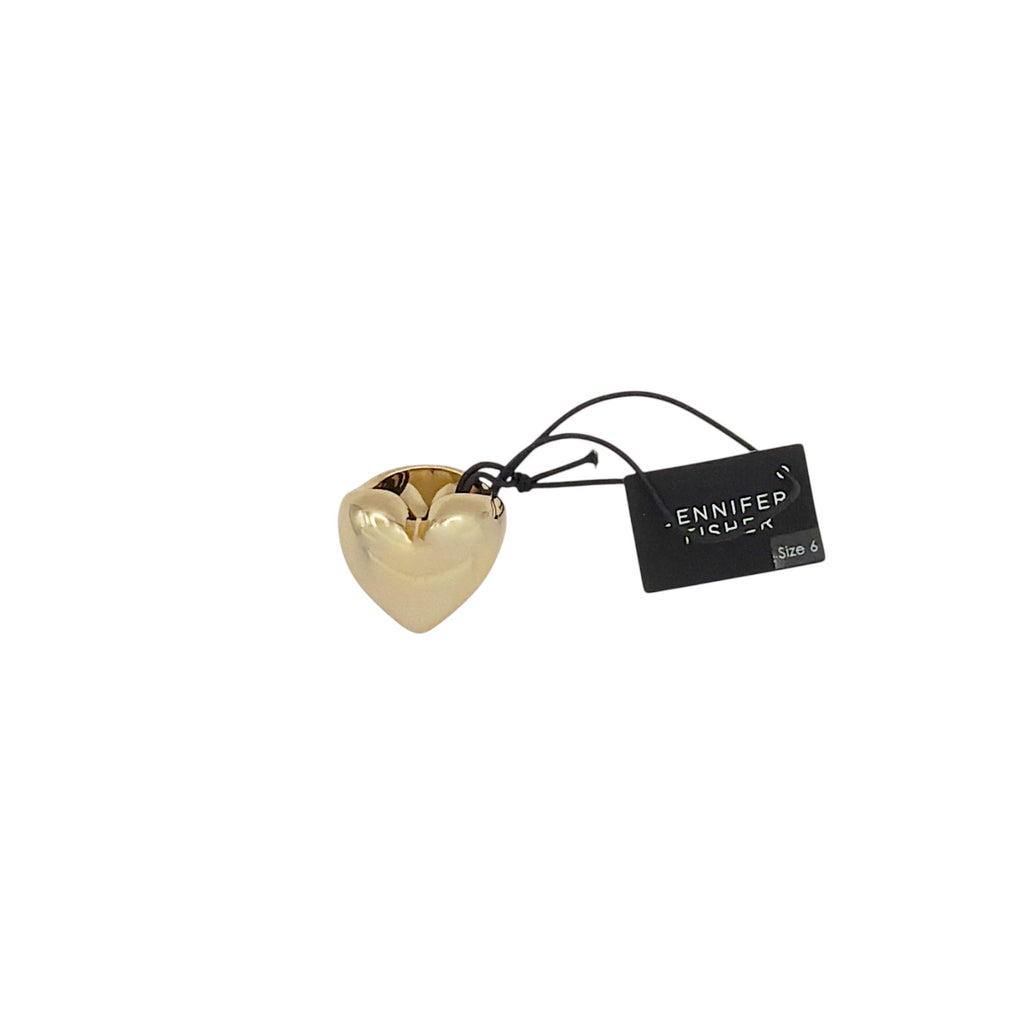 JENNIFER FISHER Puffy Heart Ring in Gold 6 Jennifer Fisher