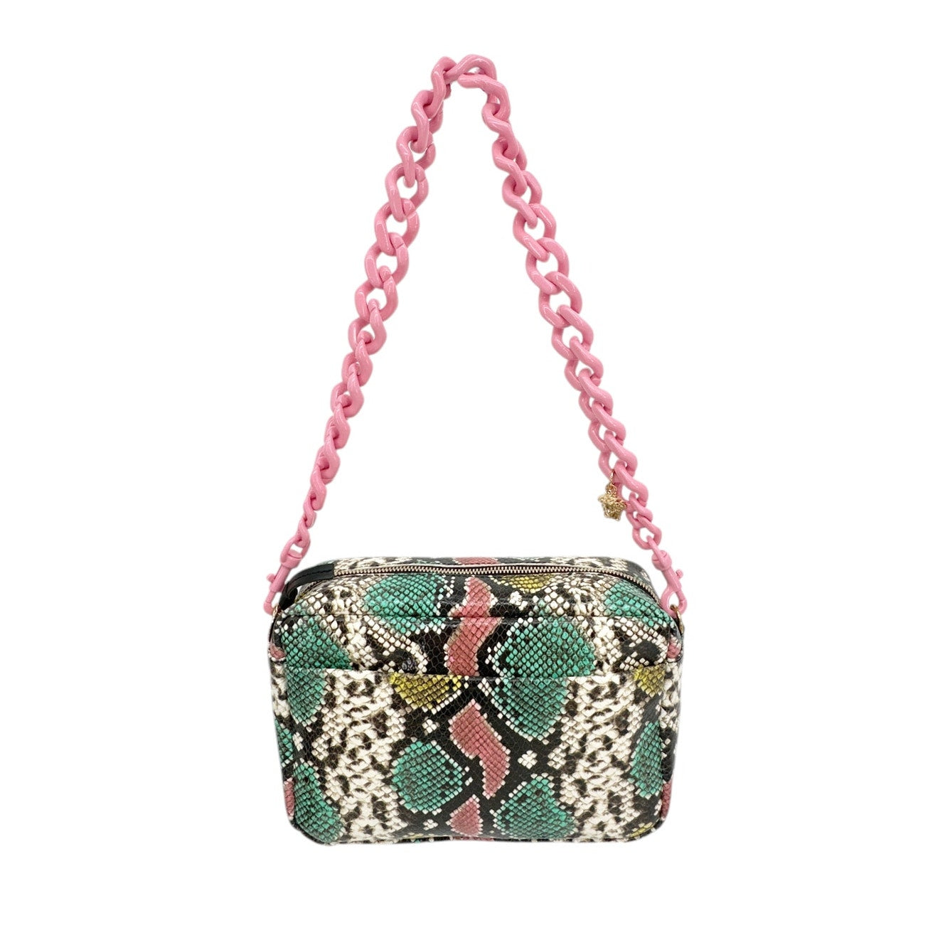 VERSACE La Medusa Chain Shoulder Strap || Baby Pink