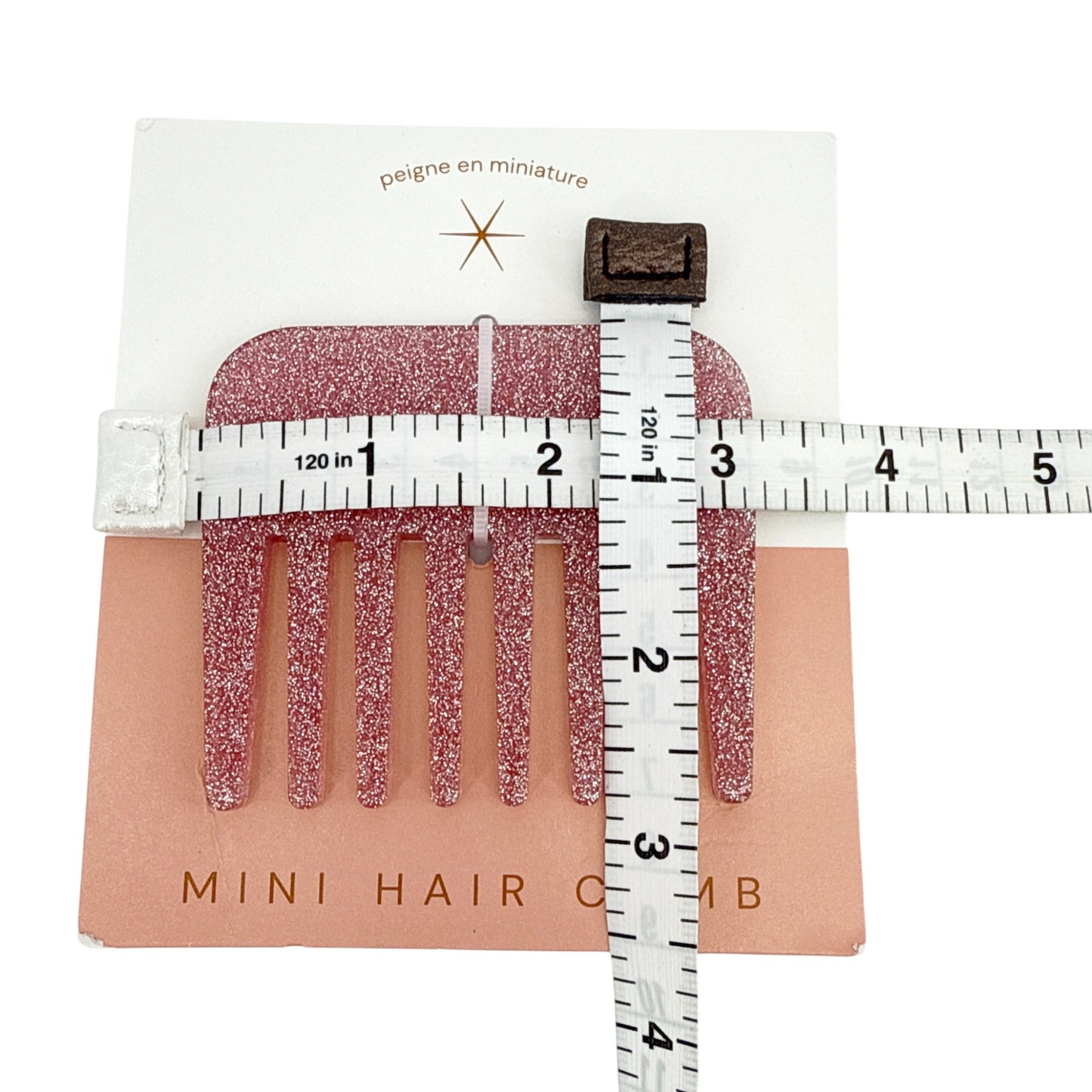 ANTHROPOLOGIE Glitter Mini Comb in Mauve