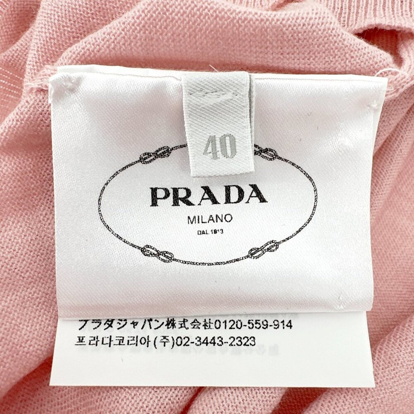 PRADA Short Sleeve Sweater In Pink IT40|S