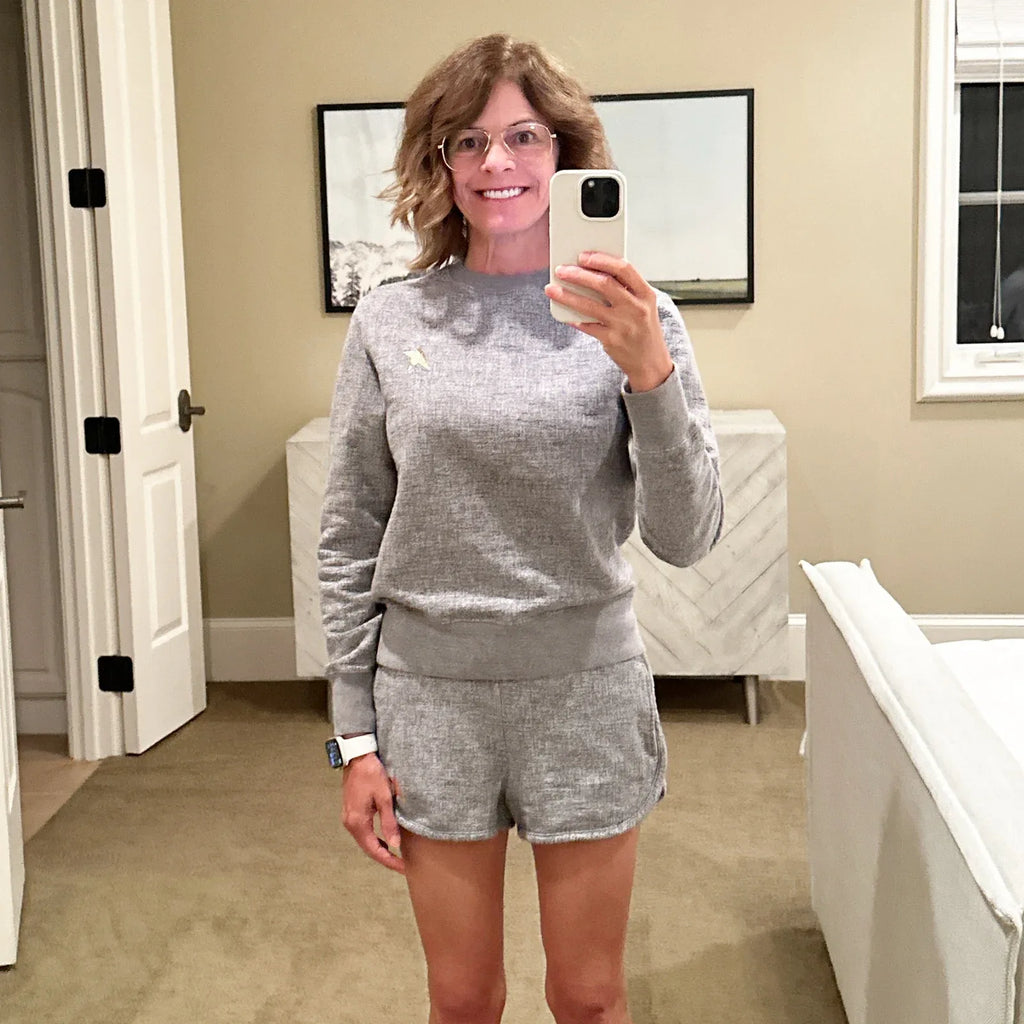 GOLDEN GOOSE Athena Star Sweatshirt in Grey XS - flyKAMP