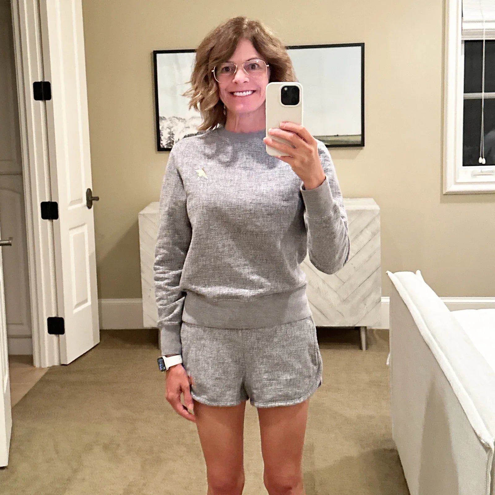 GOLDEN GOOSE Athena Star Sweatshirt in Grey XS - flyKAMP