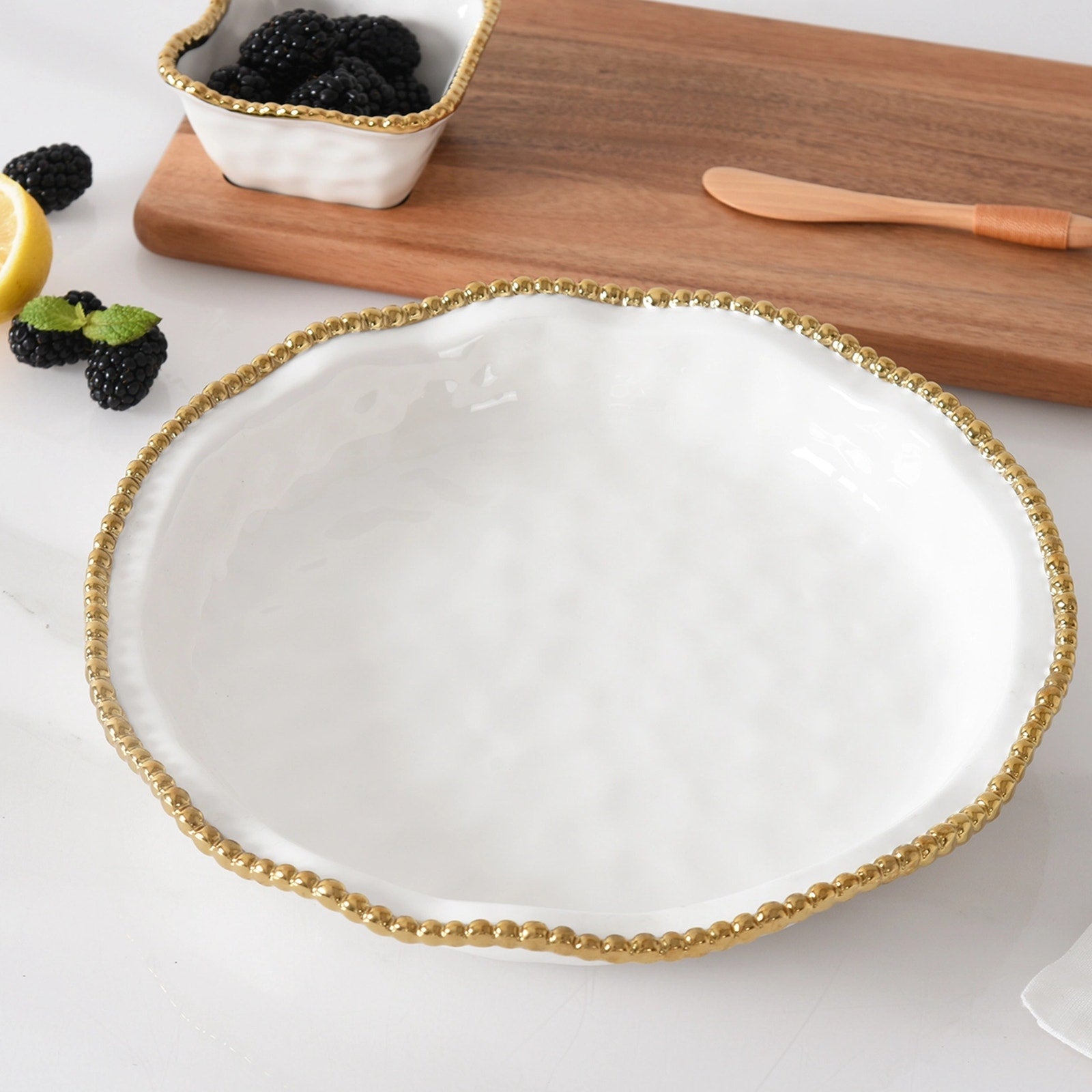 PAMPA BAY Golden Salerno 10" Pie Dish Pampa Bay