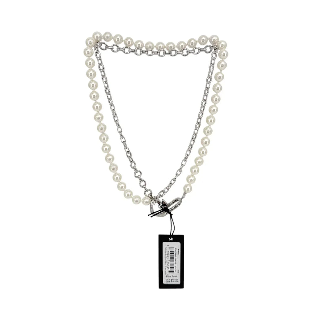 KATE SPADE New York Statement Spade Pearl Wrap Necklace - flyKAMP