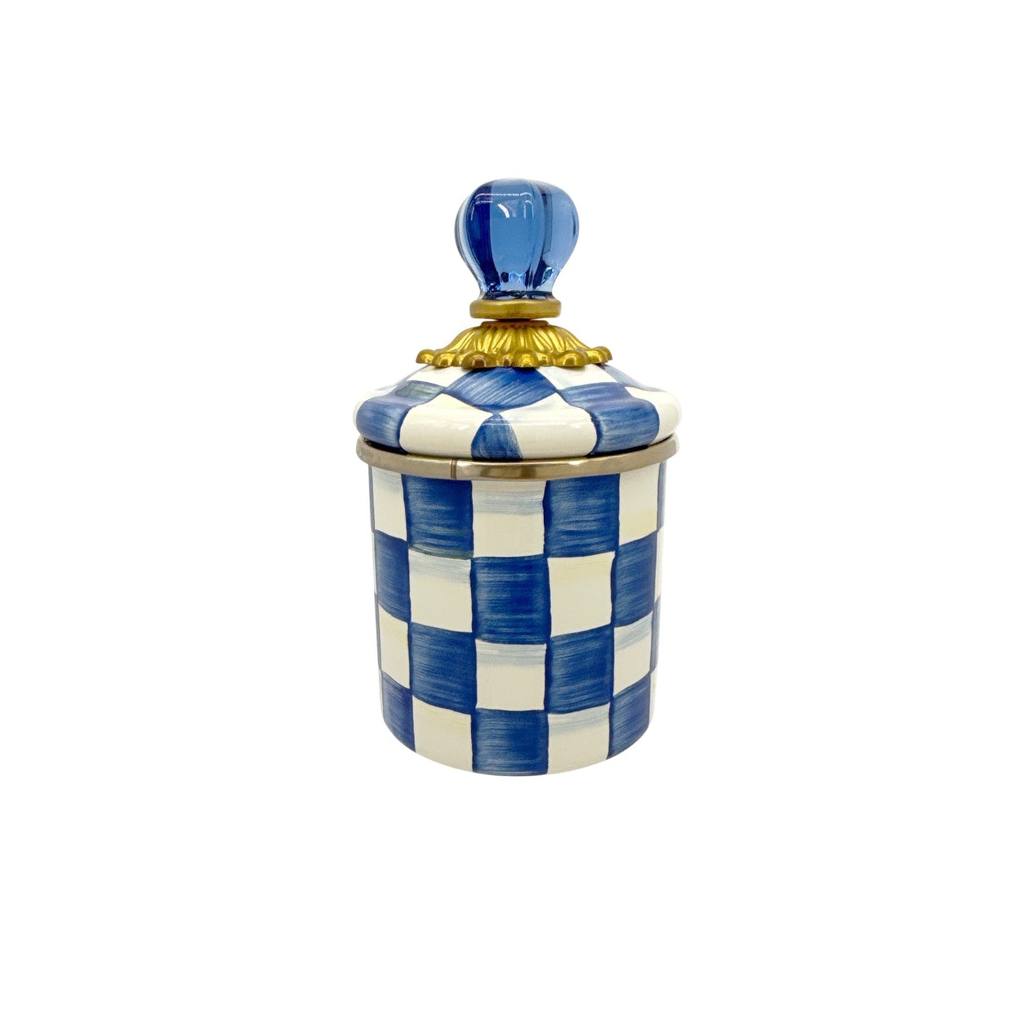 MACKENZIE-CHILDS Royal Check Canister Mini