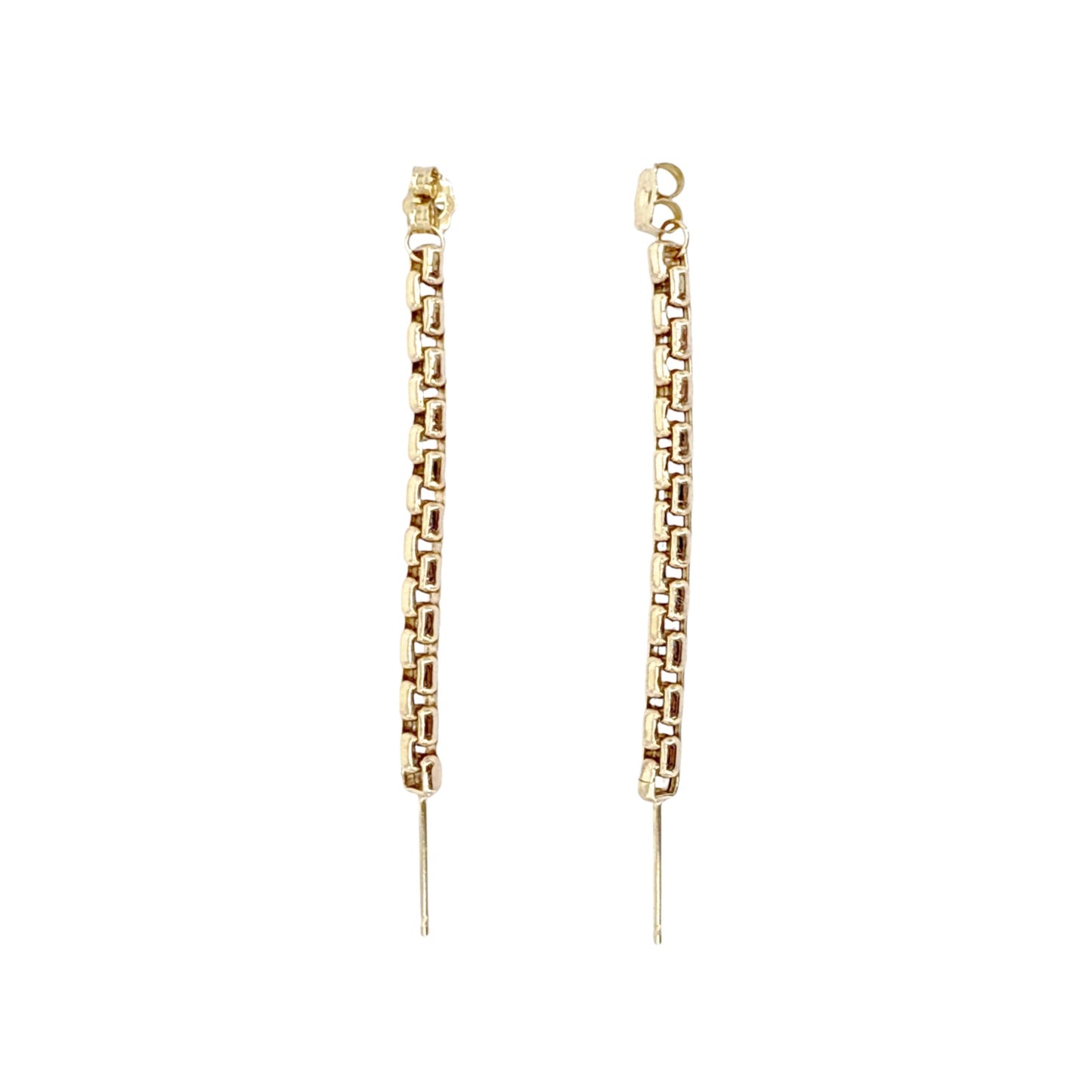 ZOE CHICCO 14k Gold Large Box Chain Huggie Earrings