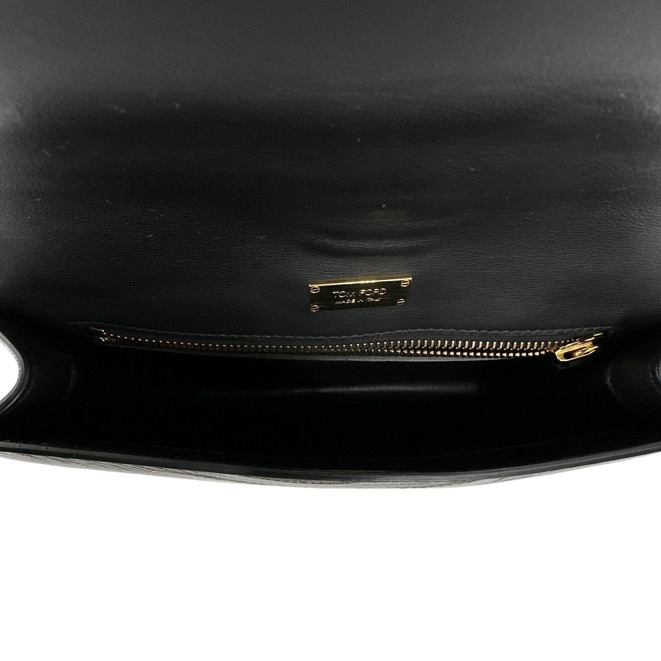 TOM FORD Tara Chain Tejus Lizard Shoulder Bag