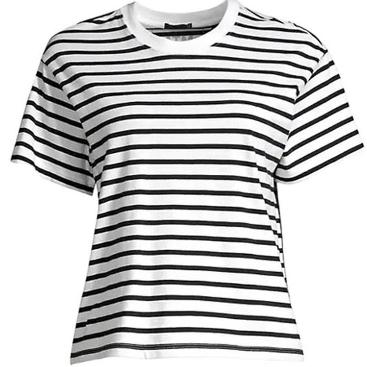 ATM Anthony Thomas Melillo Classic Jersey Striped Short Sleeve Boy Tee XS