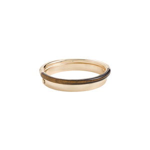 ROXANNE ASSOULIN Semi Stone and Small Puffy Hinged Cuff Set