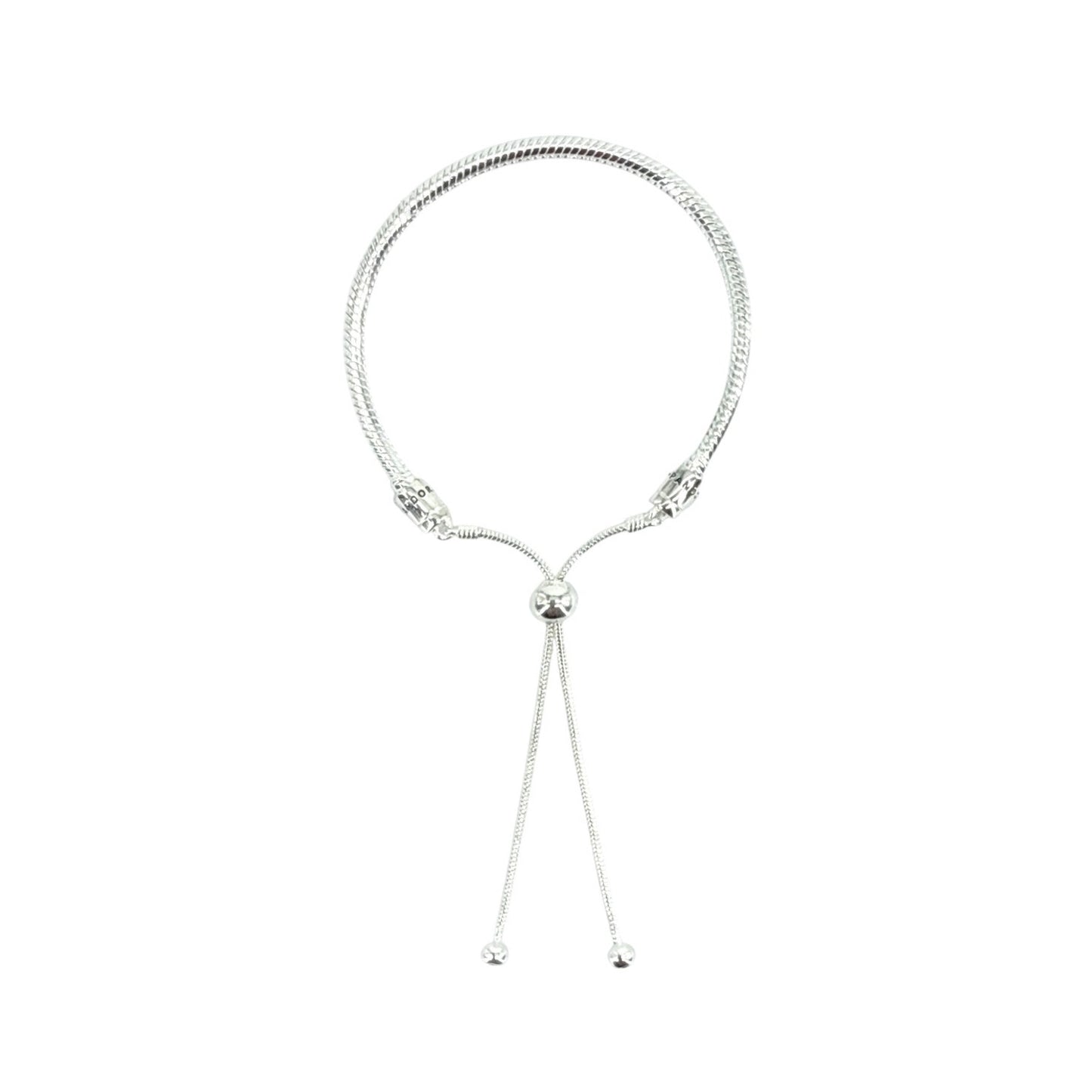 PANDORA Moments Snake Chain Slider Bracelet in Silver