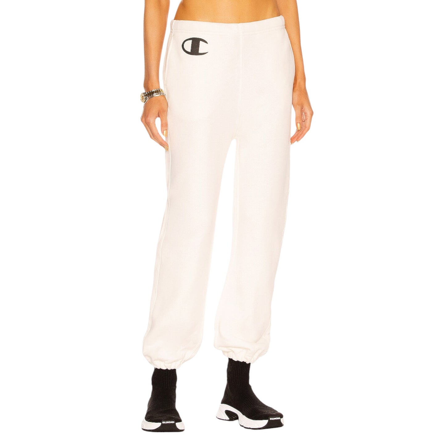 NILI LOTAN x CHAMPION Jogger in Vintage White S