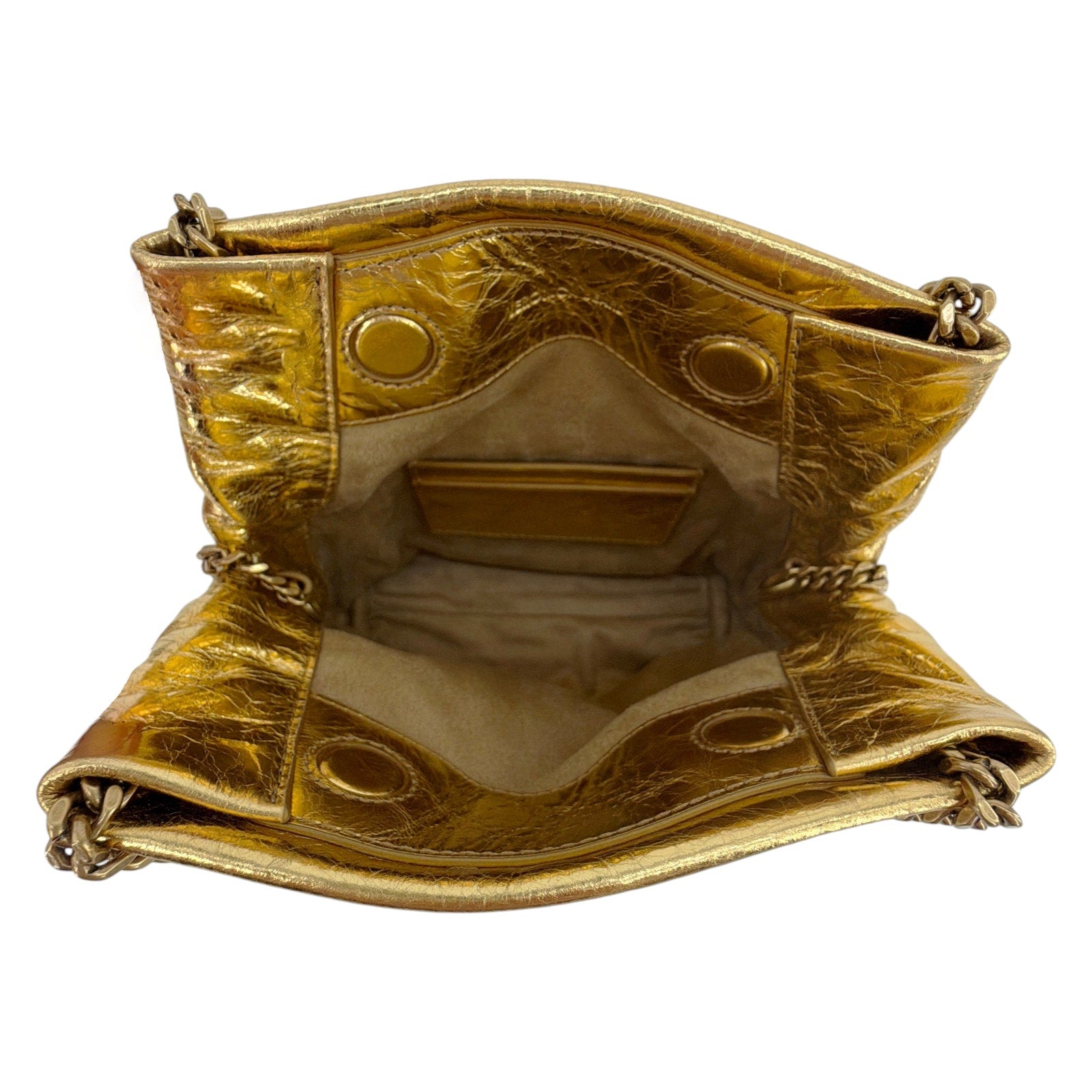 VERONICA BEARD Small Slouch Leather Shoulder Bag in Gold Veronica Beard