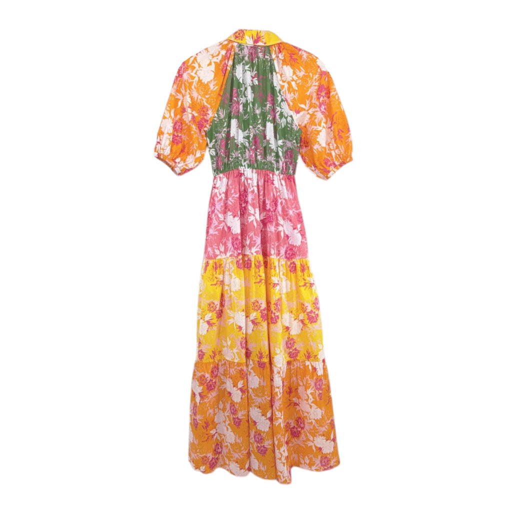 PLAYA LUCILA Prmul 1272 Dress in Orange & Pink Multi XS Playa Lucila