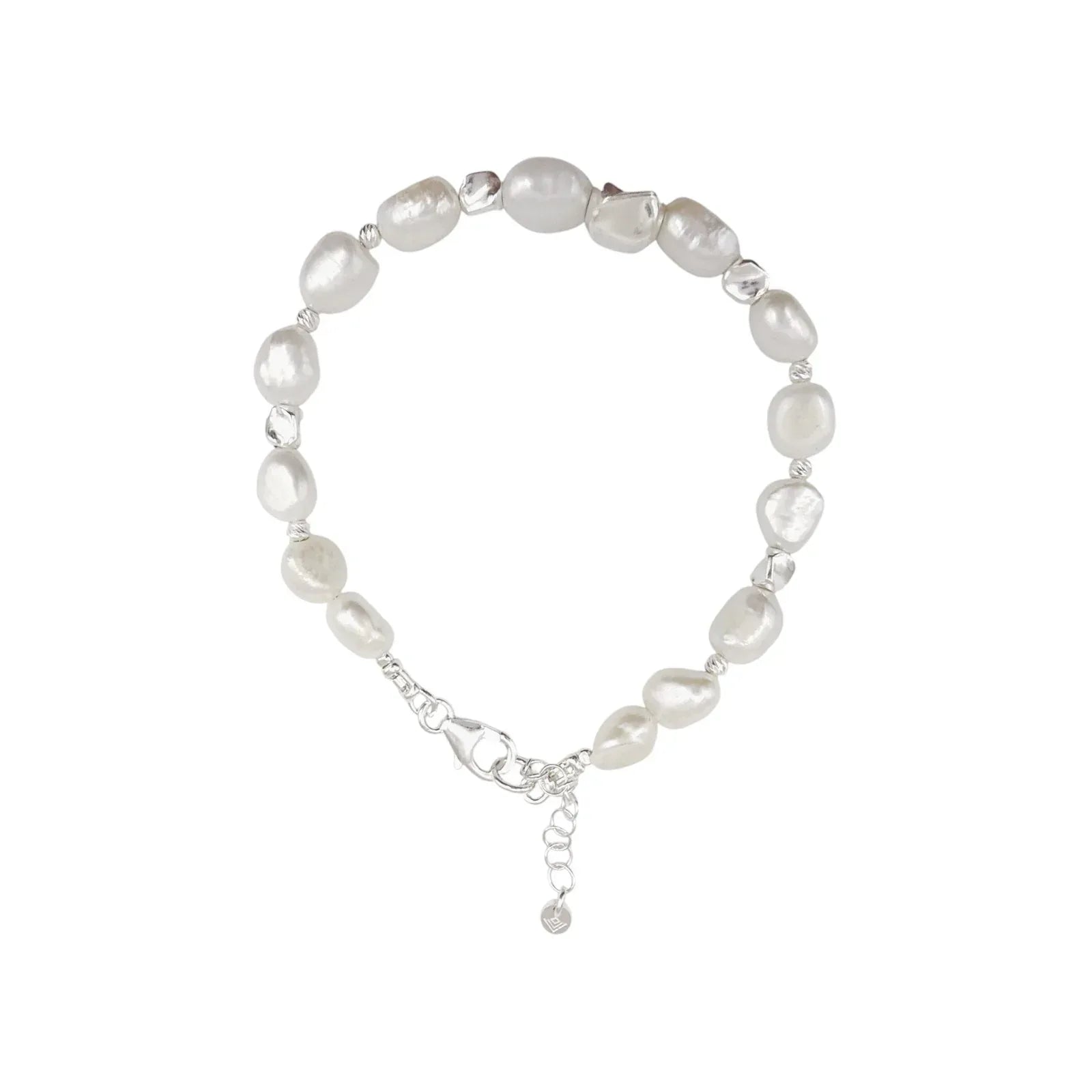 SILPADA Power Player Silver Freshwater Pearl Bracelet - flyKAMP