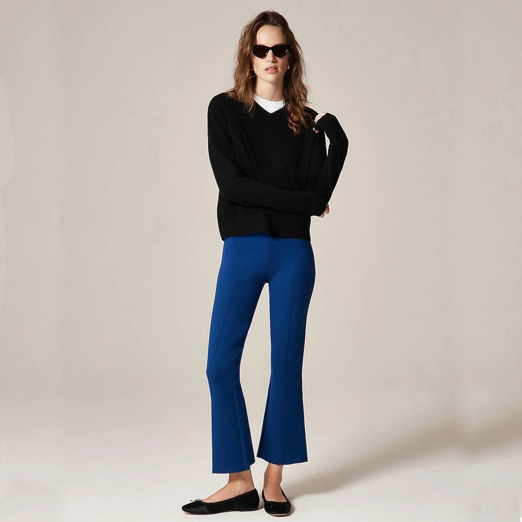 J.CREW New Delaney Kickout Sweater Pant in Graduated Blue XST J.CREW